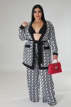 Business N Pleasure+ - 3 Piece Black Pants Set