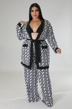 Business N Pleasure+ - 3 Piece Black Pants Set