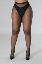 Thee Rhinestone Tights - White