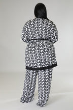 Business N Pleasure+ - 3 Piece Black Pants Set