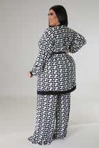 Business N Pleasure+ - 3 Piece Black Pants Set