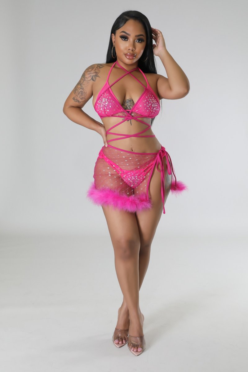 Last Night - 2-Piece Mini Skirt Set