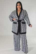 Business N Pleasure+ - 3 Piece Black Pants Set