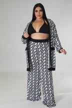 Business N Pleasure+ - 3 Piece Black Pants Set