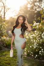 Read Bout Me - Long Cutout Maxi Dress