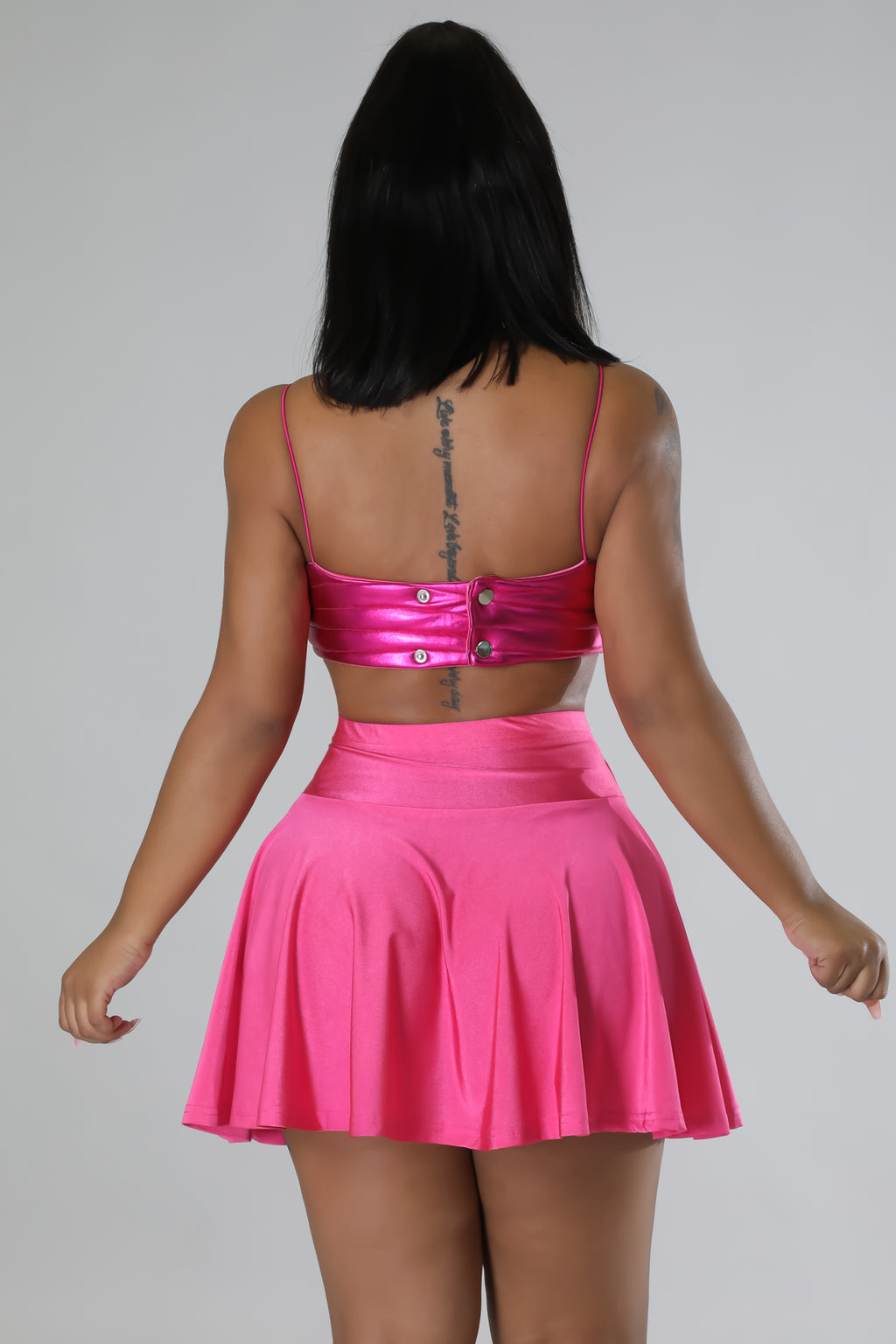 Galactic Puffed 2 Piece Skirt Set - Pretty in Pink