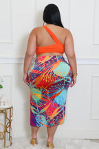 Goddess Paradise+ - 3 Piece Orange Swim Set