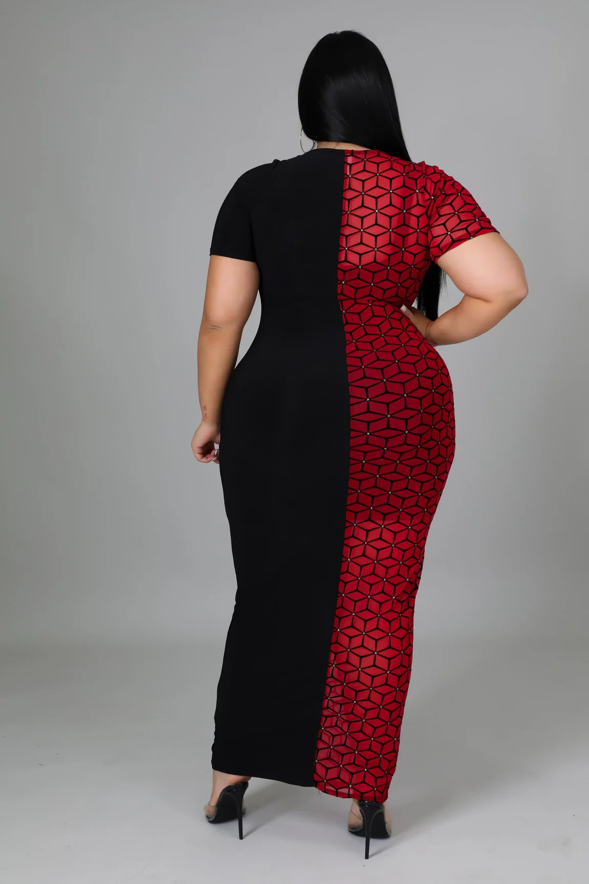 Knotty Limits+ - Maxi Sheer Dress