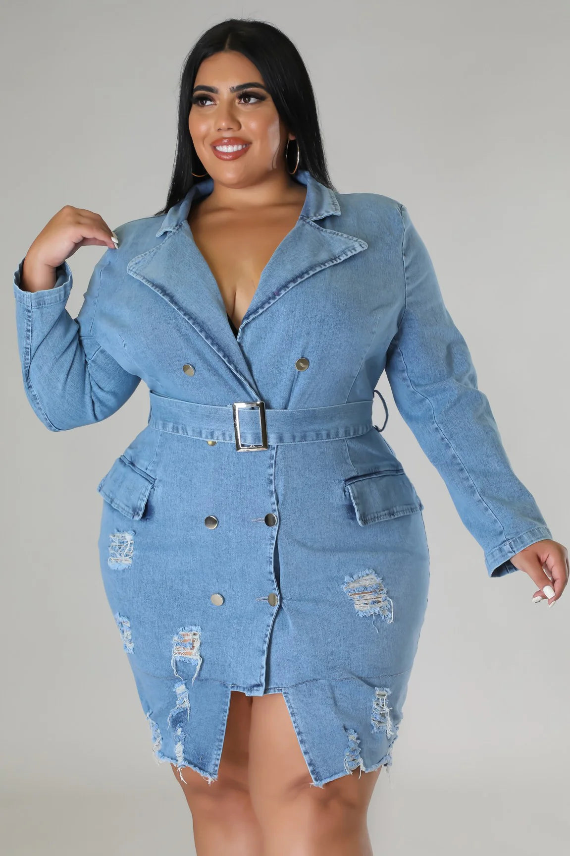 A Must+ Mini Denim Dress