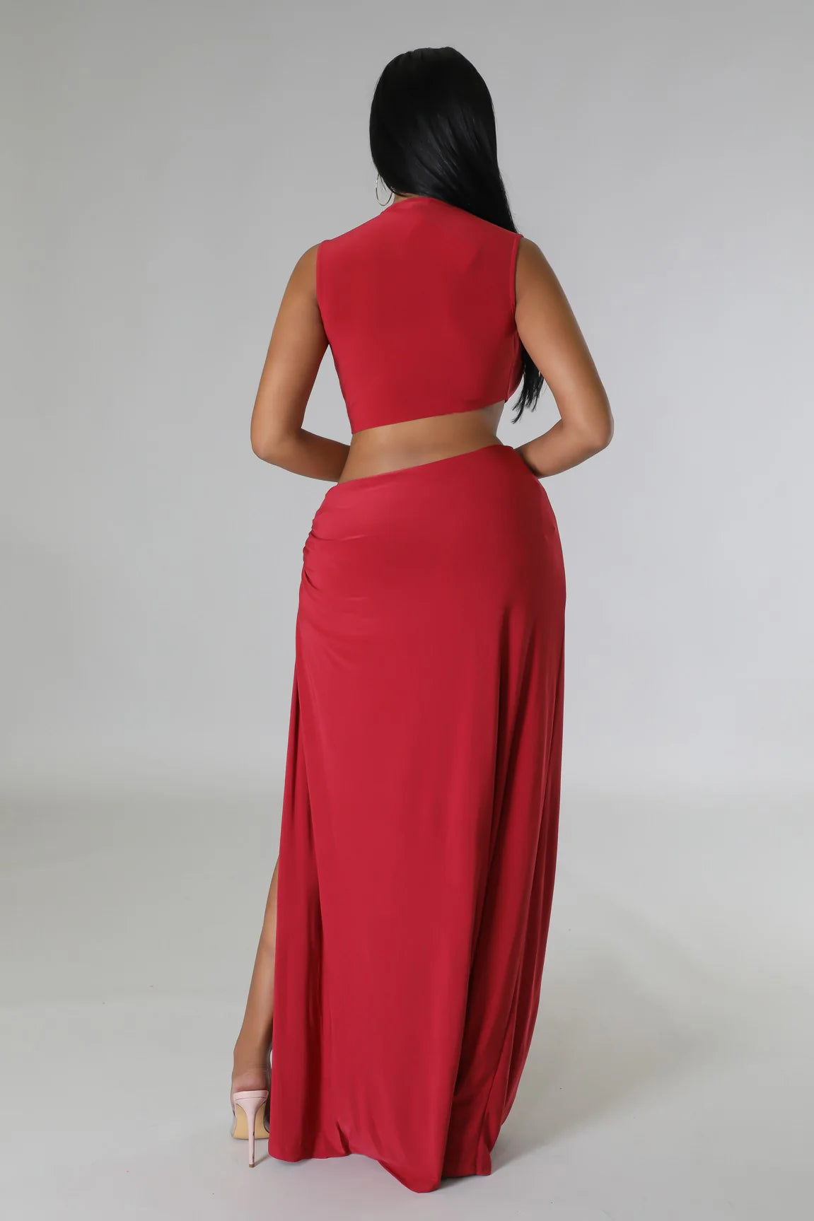 The Goddess Flow - Maxi Rope Cutout Dress