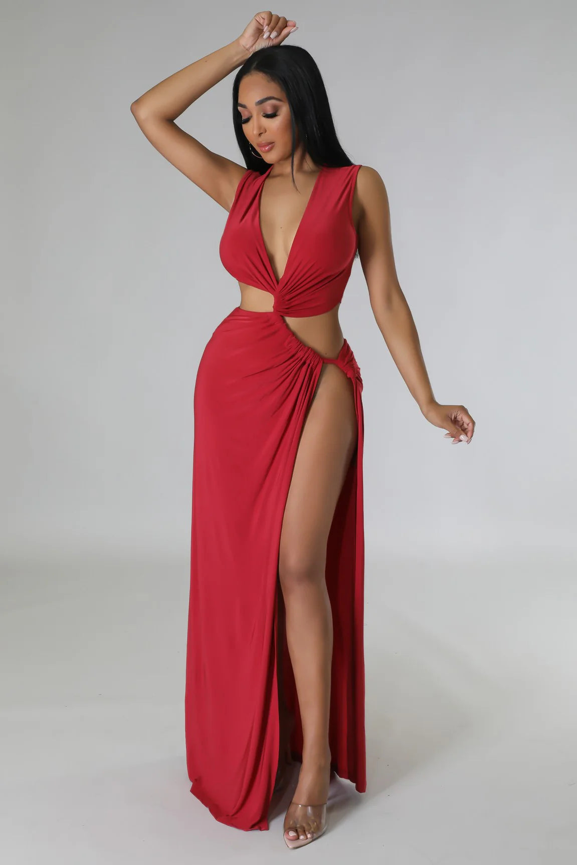 The Goddess Flow - Maxi Rope Cutout Dress