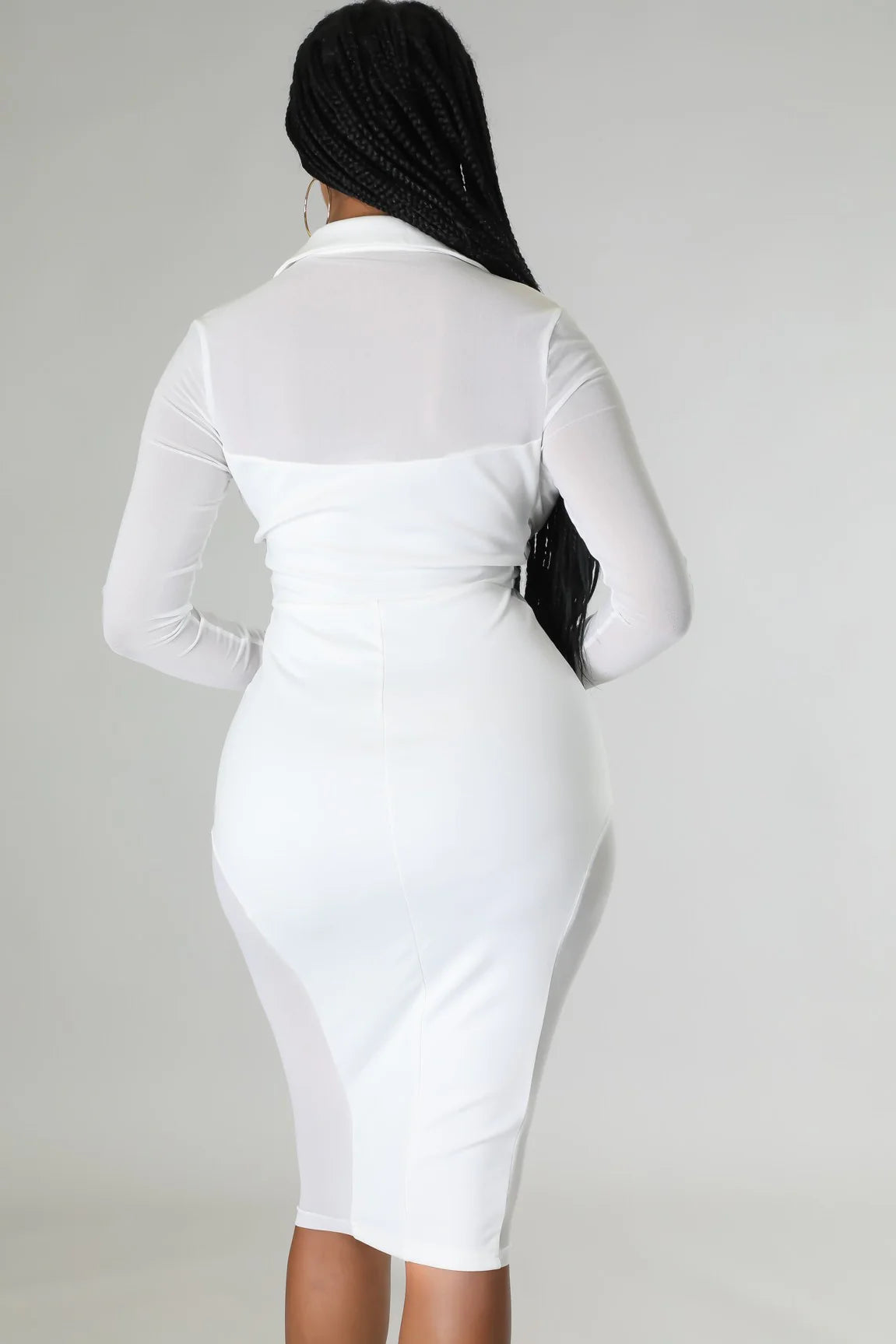 Buzinezz Ma Way! - Sheer Midi Dress