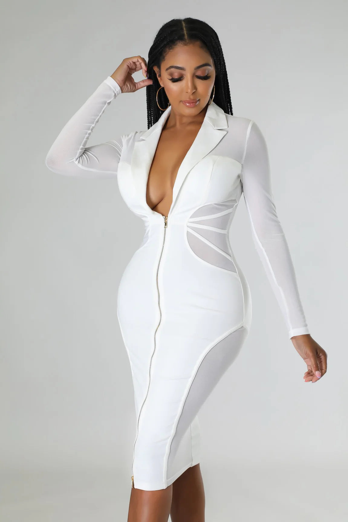Buzinezz Ma Way! - Sheer Midi Dress