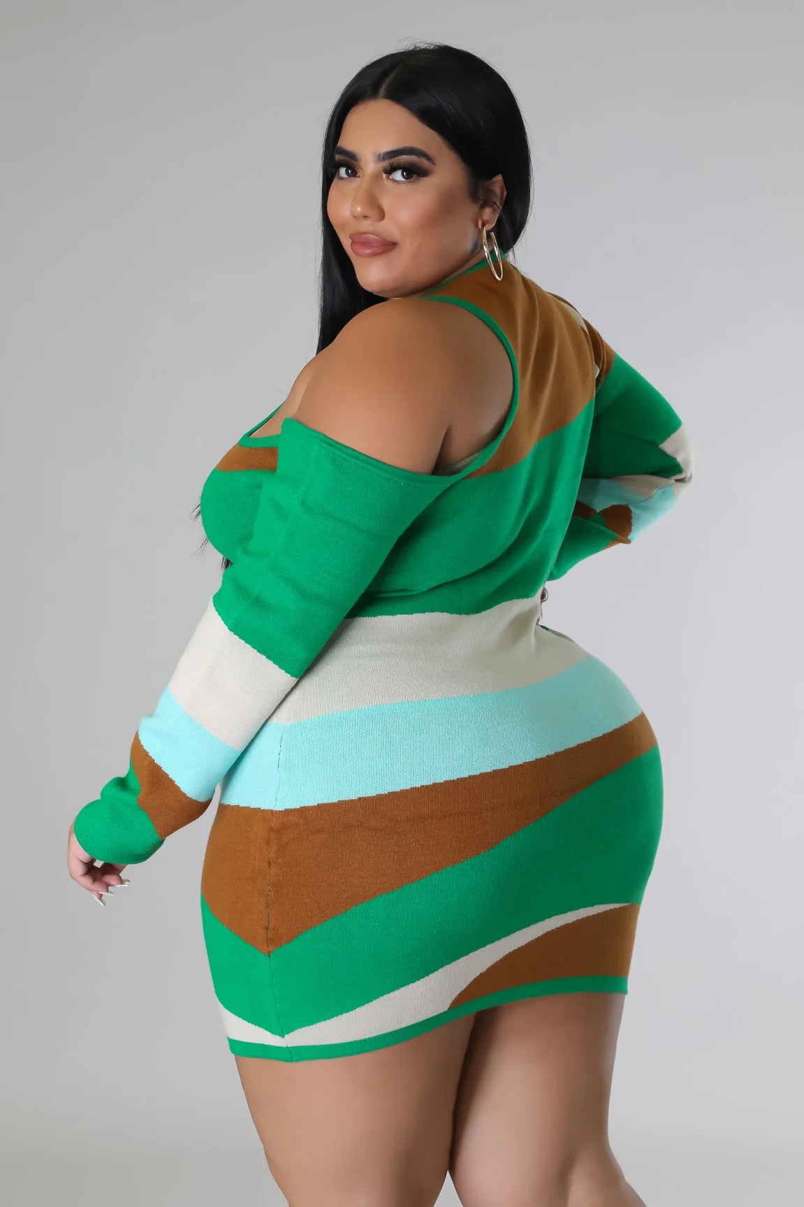 This 1+ - Cutout Sweater Midi Dress