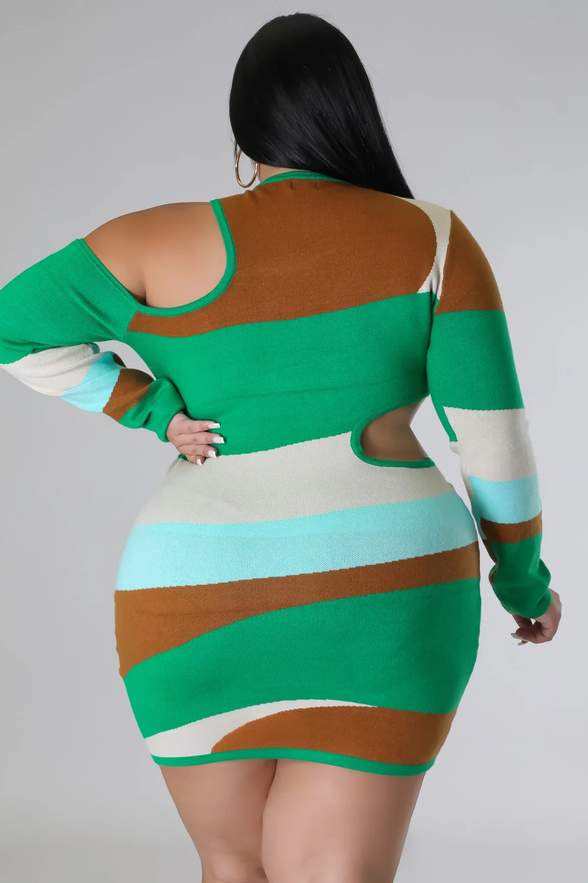 This 1+ - Cutout Sweater Midi Dress