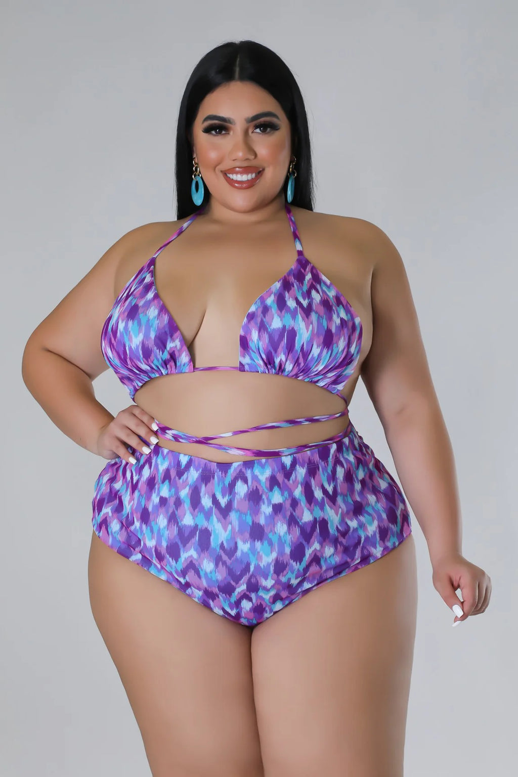 Bubbleyum Options+ - 3 Piece Purple Swimsuit Set