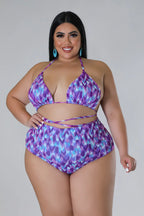 Bubbleyum Options+ - 3 Piece Purple Swimsuit Set