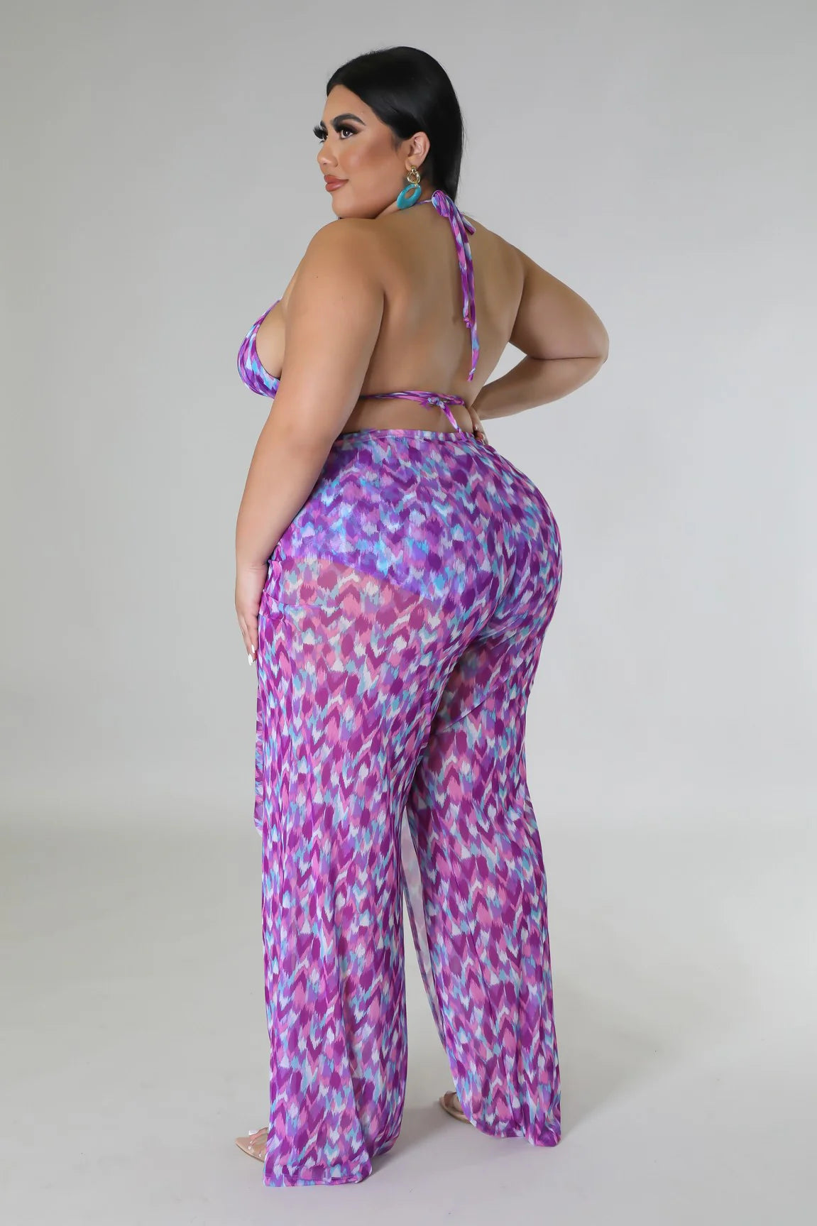 Bubbleyum Options+ - 3 Piece Purple Swimsuit Set