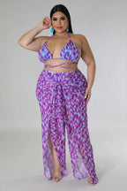 Bubbleyum Options+ - 3 Piece Purple Swimsuit Set