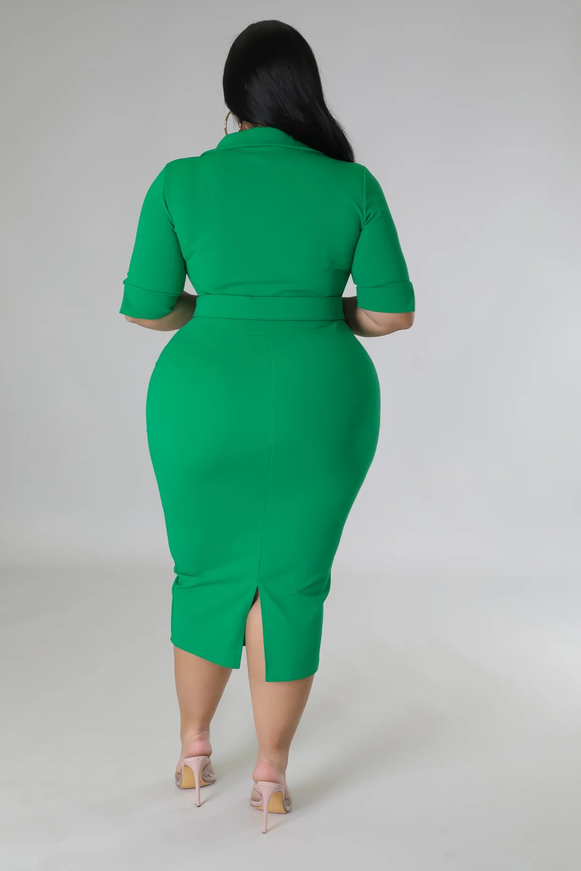 Business is Business+ - 2 Piece Midi Dress Set