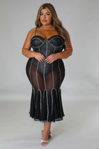 Sshhesh Check Her Out+ - 2 Piece Midi Set