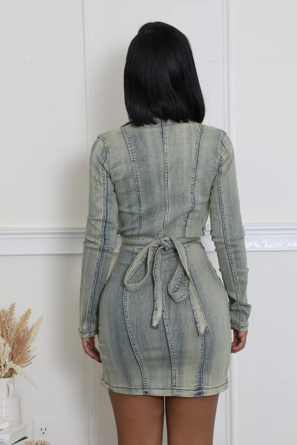 FabOlus Me! - Denim Versatile Cutout Mini Dress