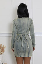 FabOlus Me! - Denim Versatile Cutout Mini Dress