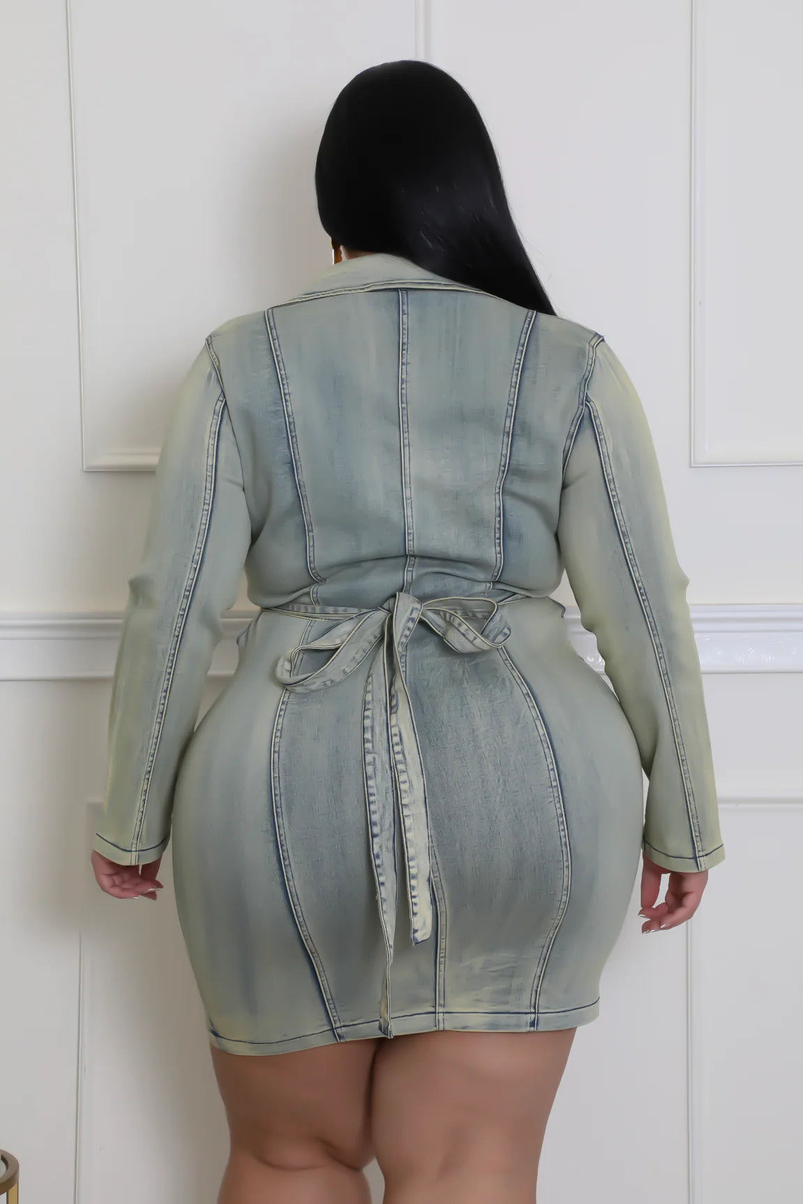 FabOlus Me!+ - Versatile Denim Cutout Mini Dress