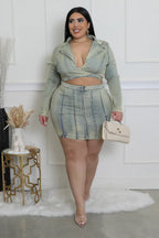 FabOlus Me!+ - Versatile Denim Cutout Mini Dress