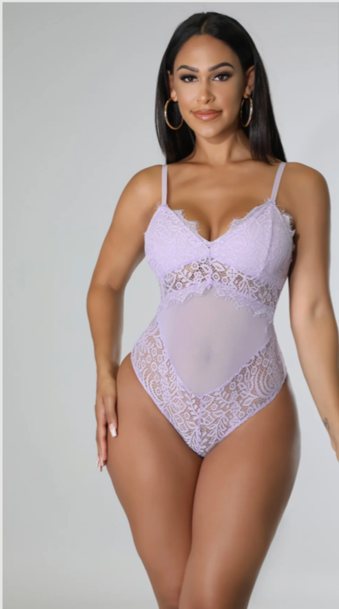Head Turner KT Lace Bodysuit - Lavender