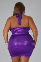 2 Sexxii+ - Cutout Halter Mini Dress