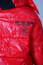 Keep Her Warm! - Blue Long Puffer Jacket