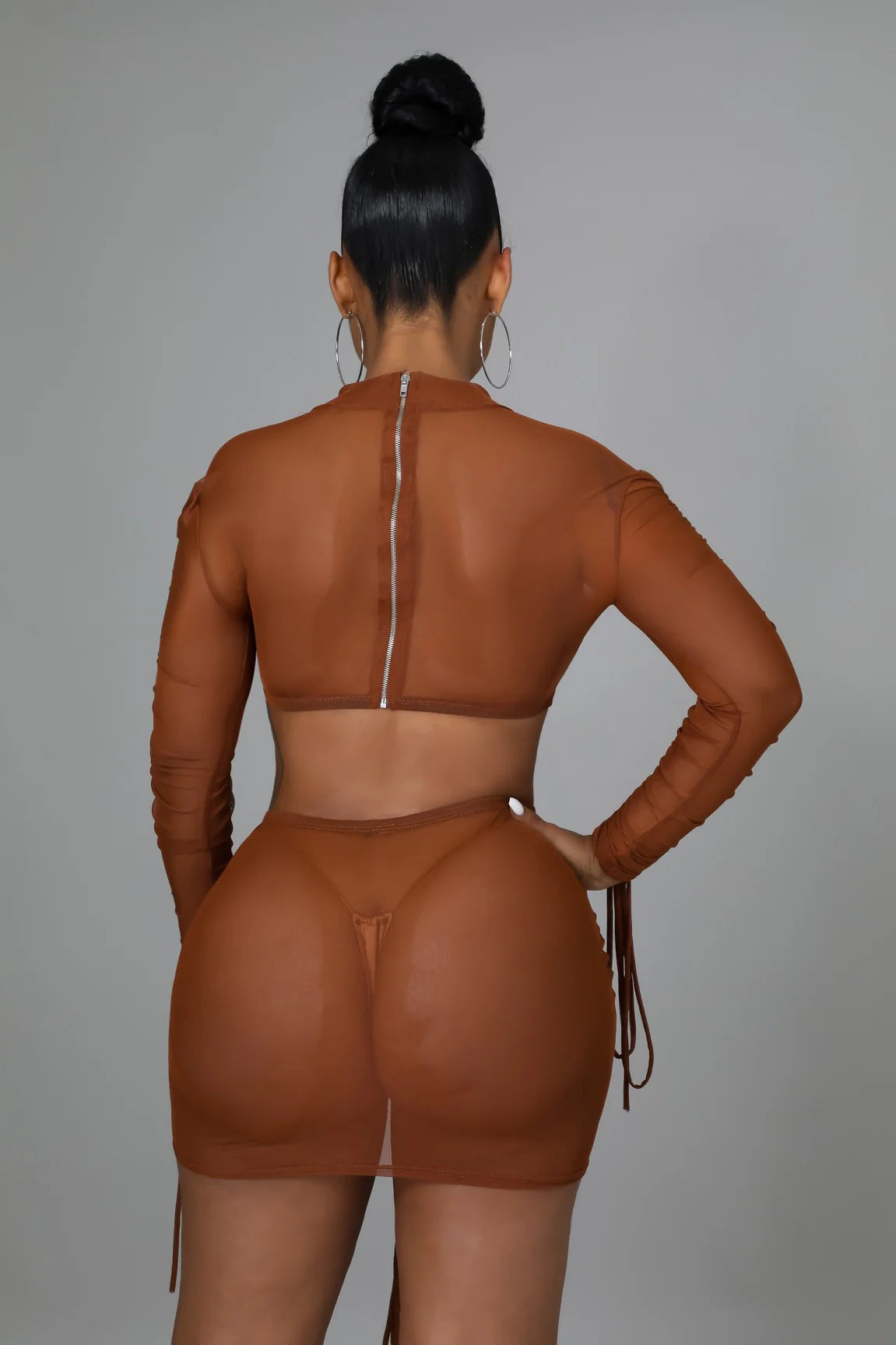 Yes, Future Me - 2 Piece Sheer Skirt Set