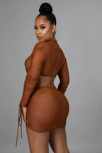Yes, Future Me - 2 Piece Sheer Skirt Set