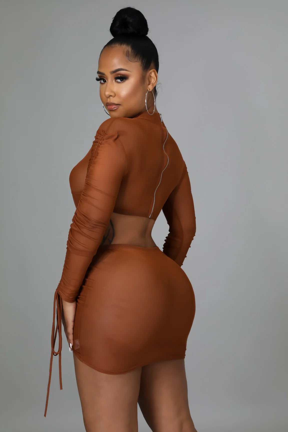Yes, Future Me - 2 Piece Sheer Skirt Set