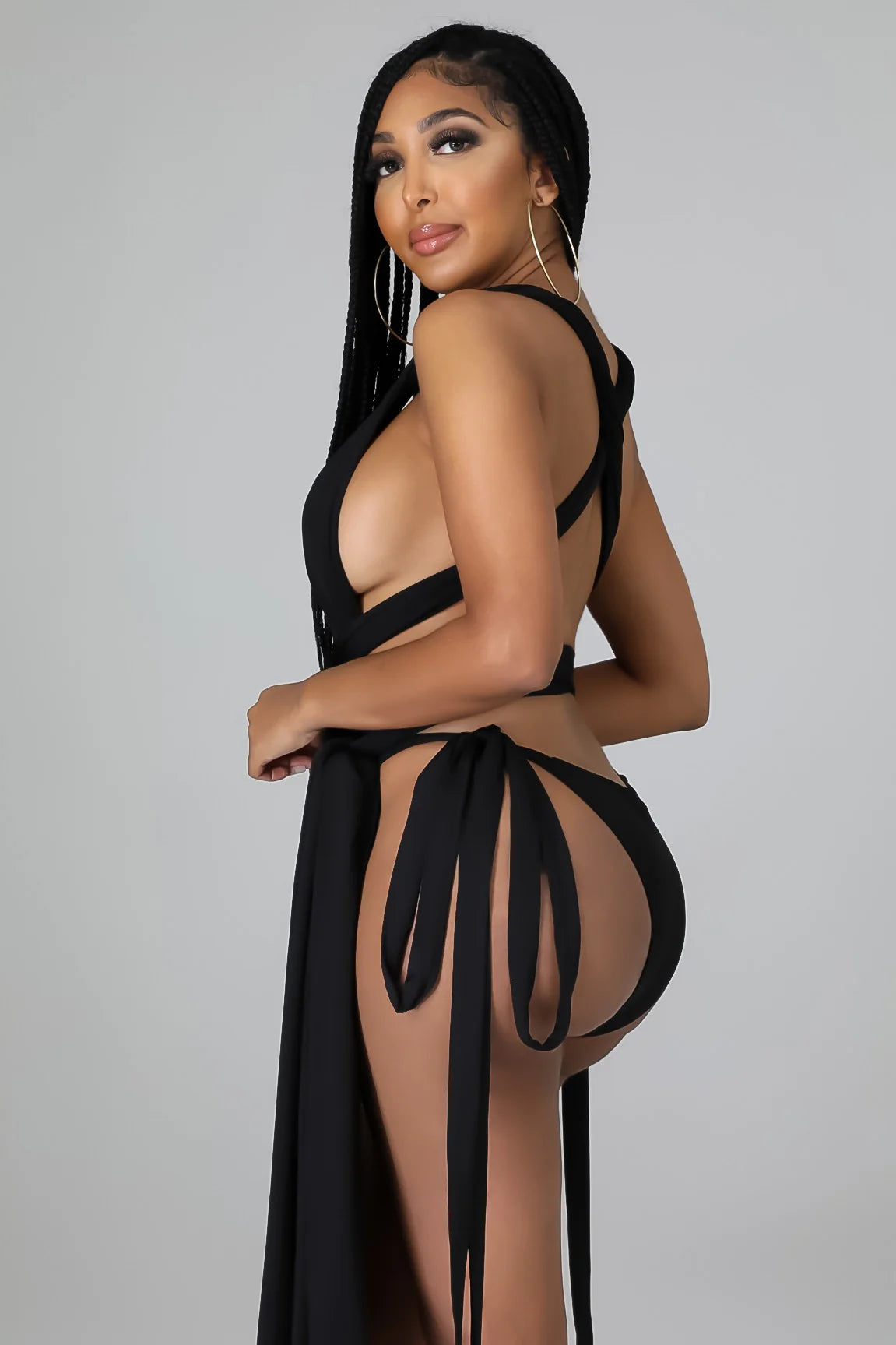 It’s Giving - 4 Piece Body Swimsuit Skirt Set