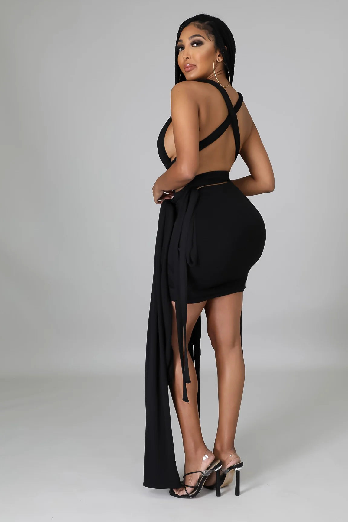 It’s Giving - 4 Piece Body Swimsuit Skirt Set