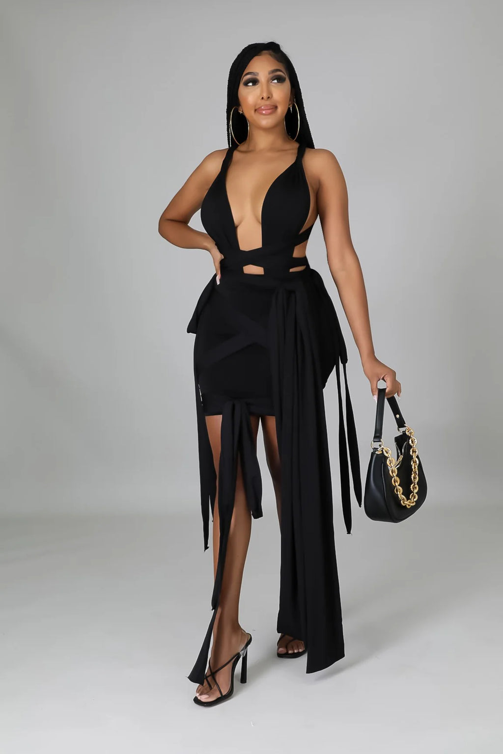 It’s Giving - 4 Piece Body Swimsuit Skirt Set