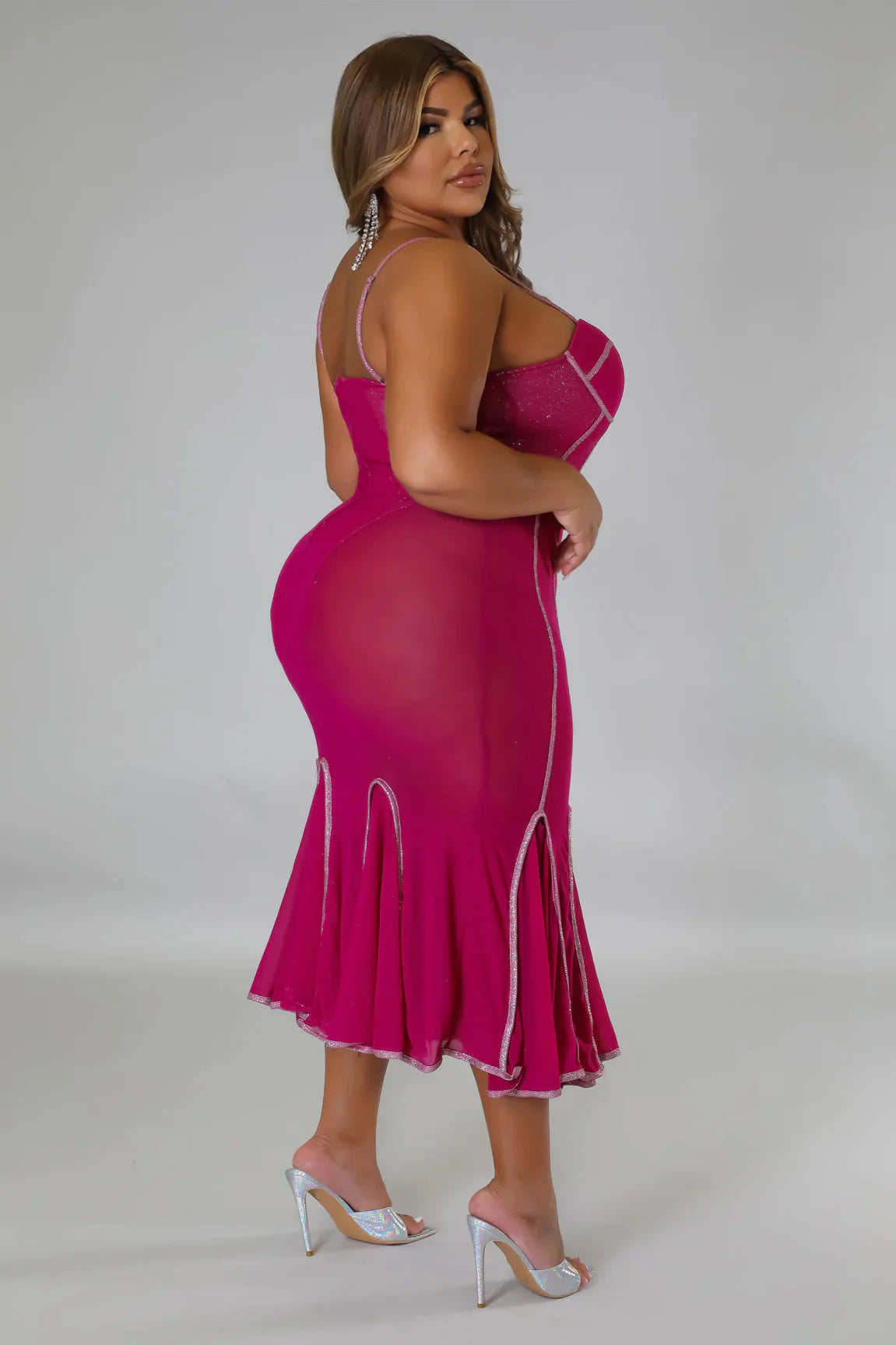 Sshhesh Check Her Out+ - 2 Piece Midi Set