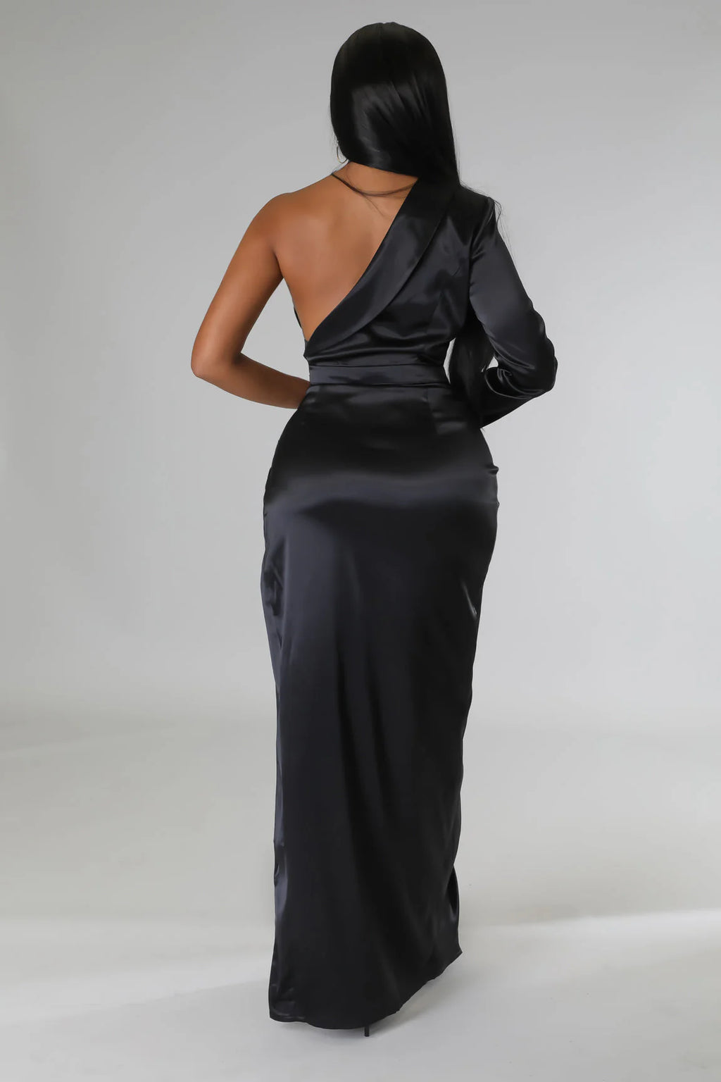 Halfiiiesss - 2 Piece Black Maxi Dress Set