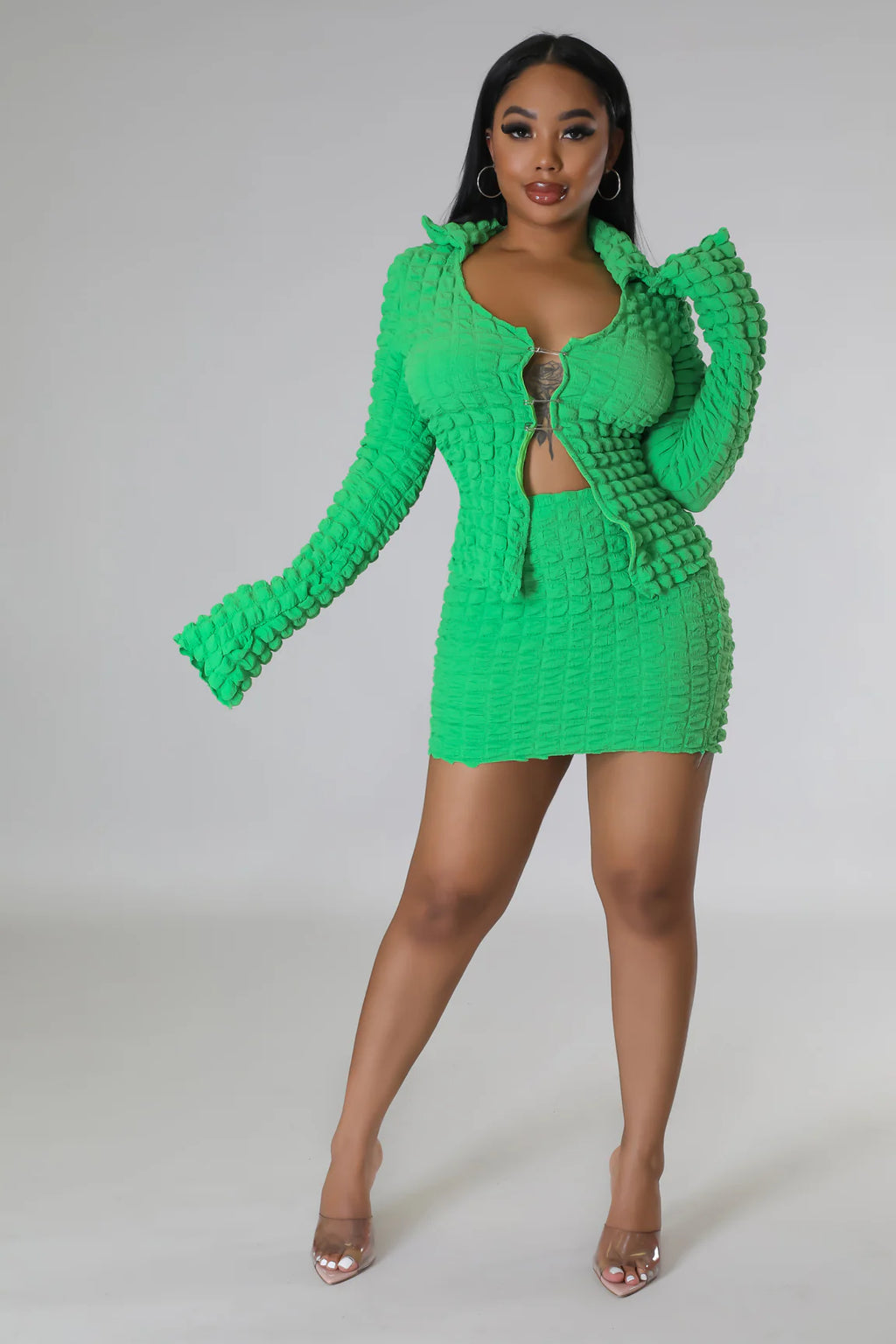 Flava Skirt Set - Green