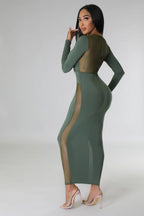 Soo me - Flattering Sheer Midi Dress