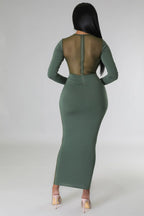 Soo me - Flattering Sheer Midi Dress