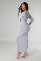 Soo me - Flattering Sheer Midi Dress
