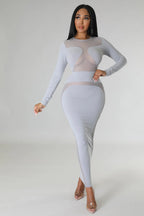 Soo me - Flattering Sheer Midi Dress