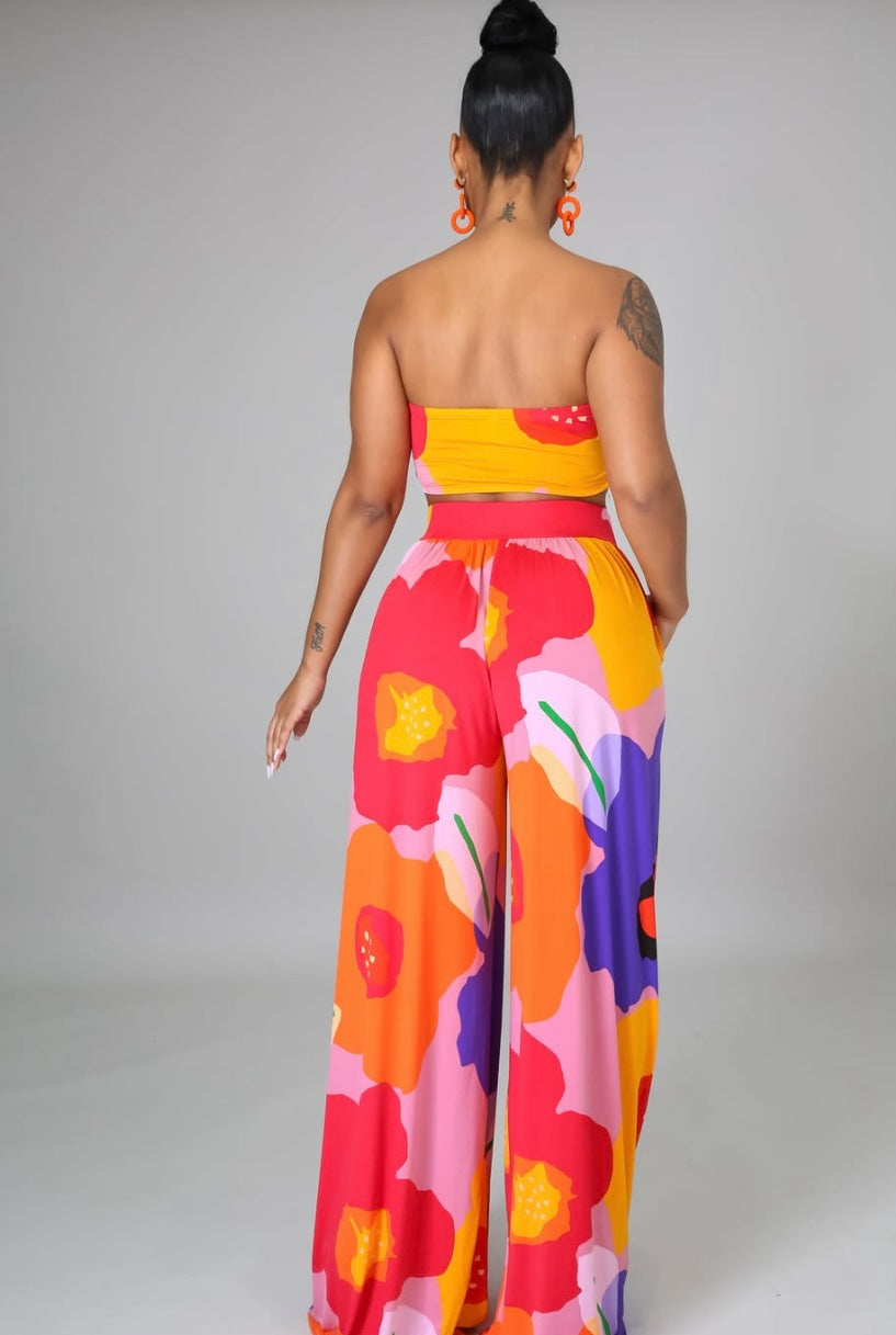 Knot Them, Shhesh+ - 2 Piece Flare Pants Set