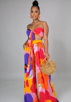 Knot Them, Shhesh+ - 2 Piece Flare Pants Set