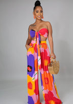 Knot Them, Shhesh+ - 2 Piece Flare Pants Set