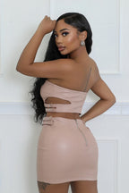 Unzip Me - 2 Piece Mini Skirt Set