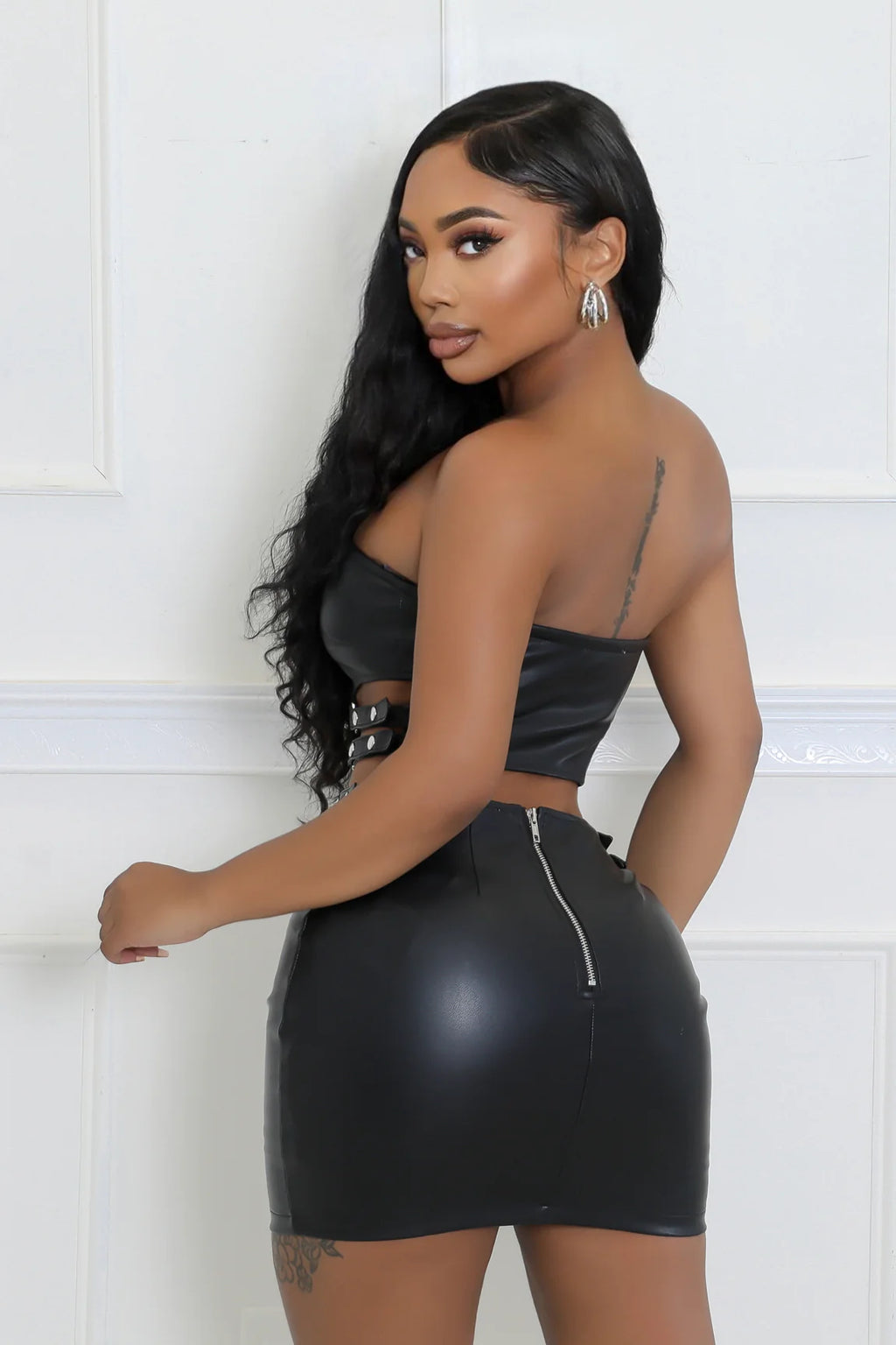 Unzip Me - 2 Piece Mini Skirt Set